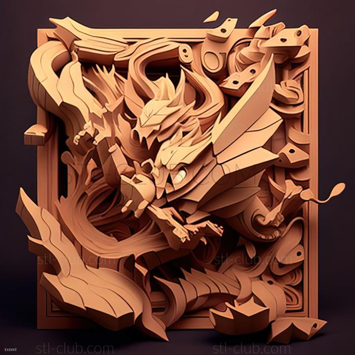 3D model The Kecleon Caper Wheres Kakureon Huge Chaos Created By (STL)